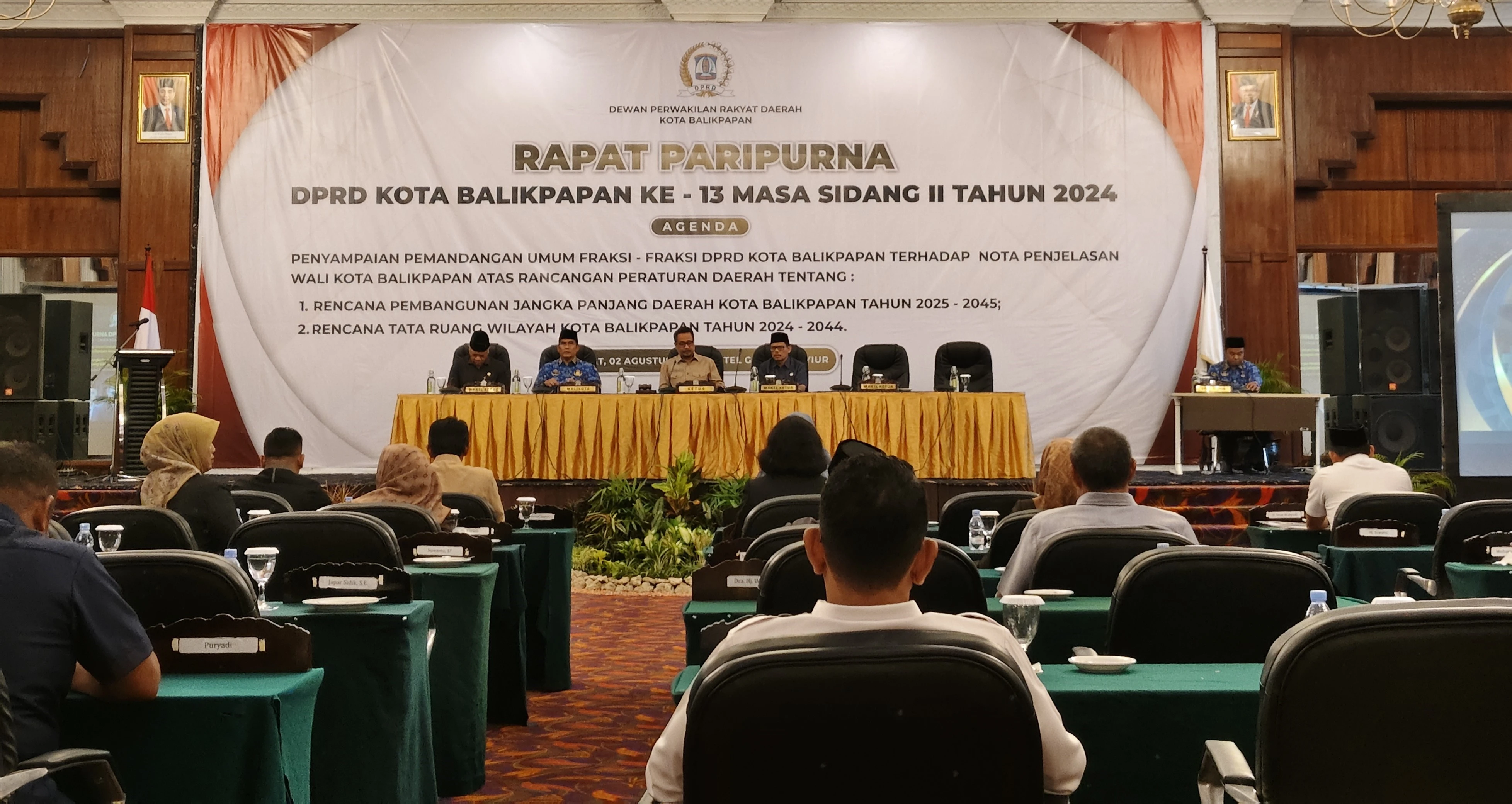 Rapat Paripurna DPRD Kota Balikpapan ke- 13 Masa Sidang II Tahun 2024.