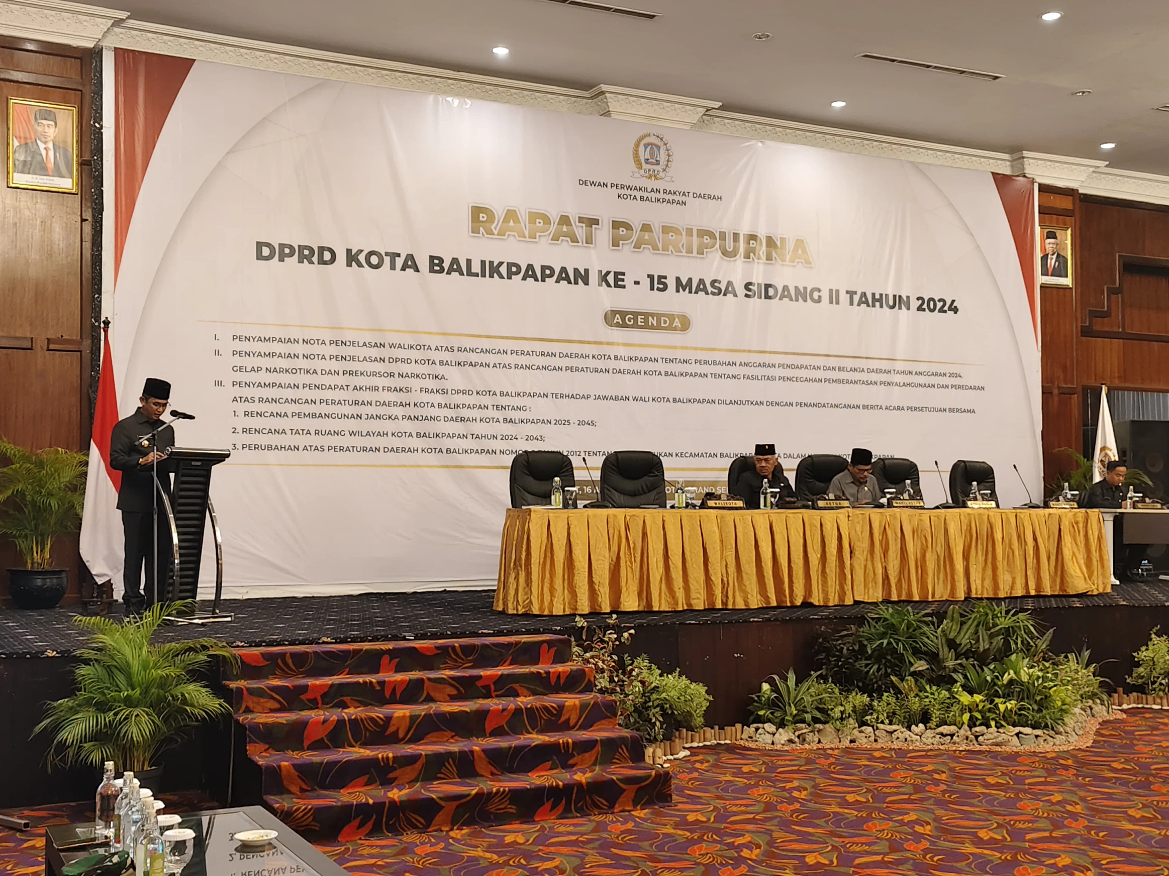 Rapat Paripurna DPRD Kota Balikpapan ke- 15 Masa Sidang II Tahun 2024