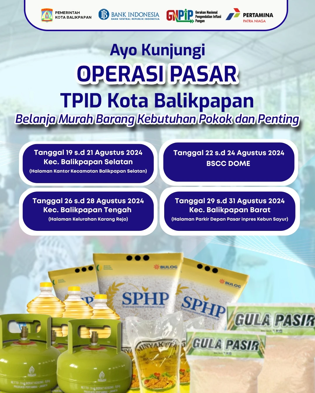 Ayo Kunjungi Operasi Pasar TPID Kota Balikpapan