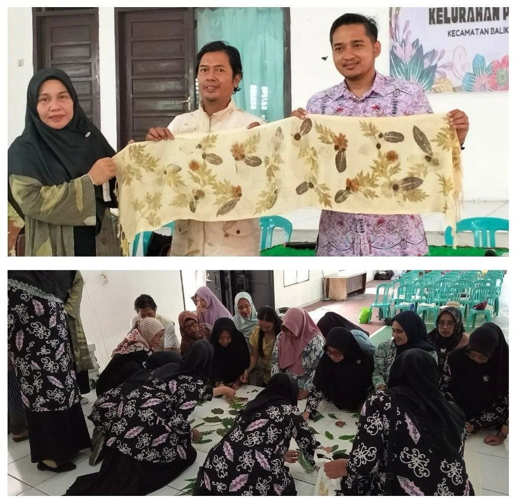 Pelatihan Membatik Ecoprint Kelurahan Prapatan