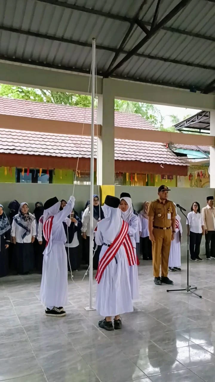 Upacara Bendera SD Patra Dharma 3 Kelurahan Prapatan, kota Balikpapan